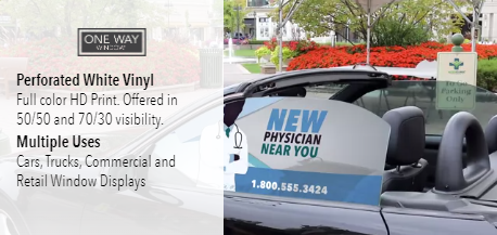 one way window perforated vinyl